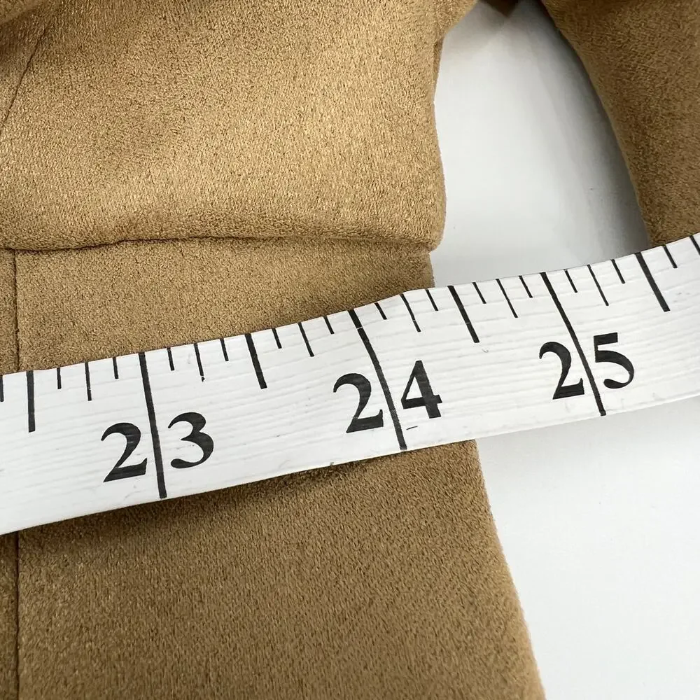 Lauren Ralph Lauren Faux Suede Sports Coat Blazer Mens 44R Tan Single Breasted